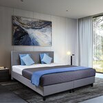 Boxspringcombinatie M-Ray, Valencia, Grijs